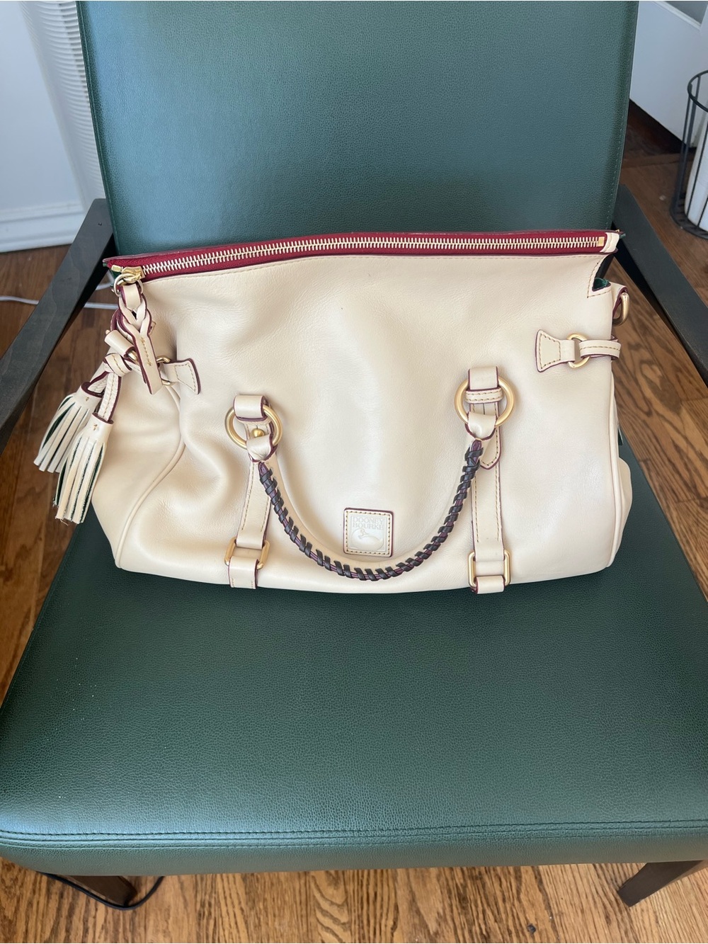 Dooney & Bourke Bone Old Style 15 Florentine Satchel